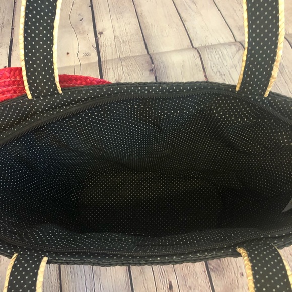 Beautiful handmade large 100% wheat straw tote - Picture 3 of 8